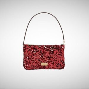 New with Tags Gorgeous Kate Spade Kiki Red Sequin Convertible Wristlet